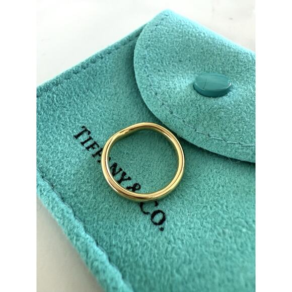 Tiffany & Co Elsa 18k Gold Peretti FANCY YELLOW Diamond Wedding Curved Band Ring - Picture 6 of 11